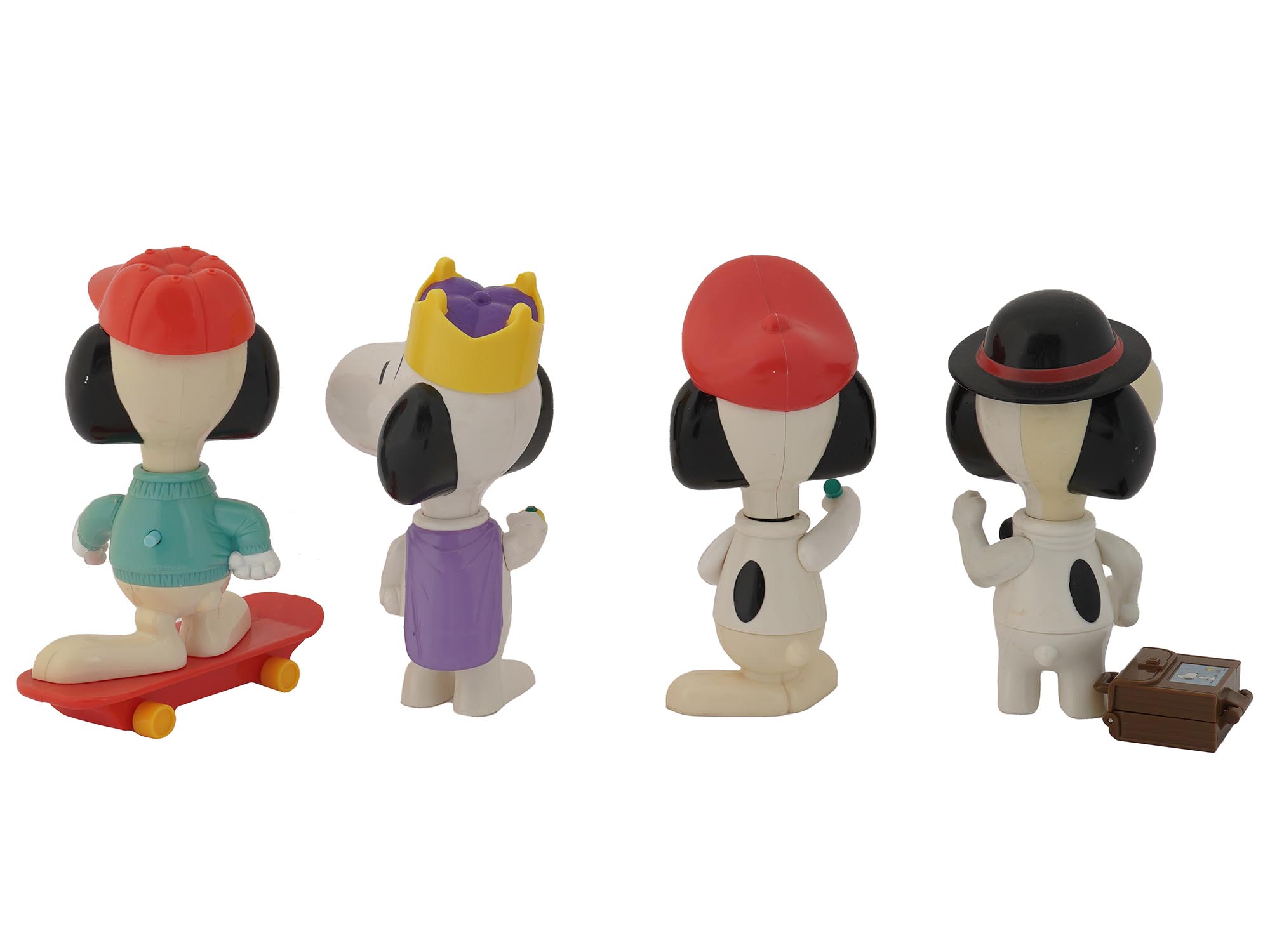 2000 FOUR SNOOPY MCDONALDS HAPPY MEAL FIGURINES PIC-1